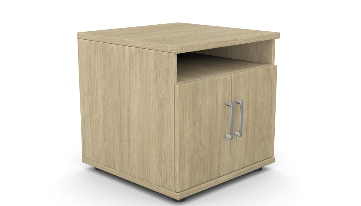 Biuro spausdintuvo lentyna THEO, 600 x 600 x 600 mm – Urban Oak