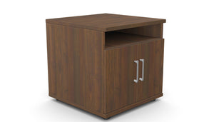 Biuro spausdintuvo lentyna THEO, 600 x 600 x 600 mm – Riešutmedžio