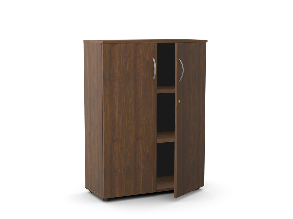 Biuro spinta Flexx, 1190 x 800 x 355 mm – Riešutmedžio / Plastikinės kojelės