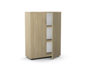 Biuro spinta Flexx, 1190 x 800 x 355 mm – Gintarinio ąžuolo / Plastikinės kojelės