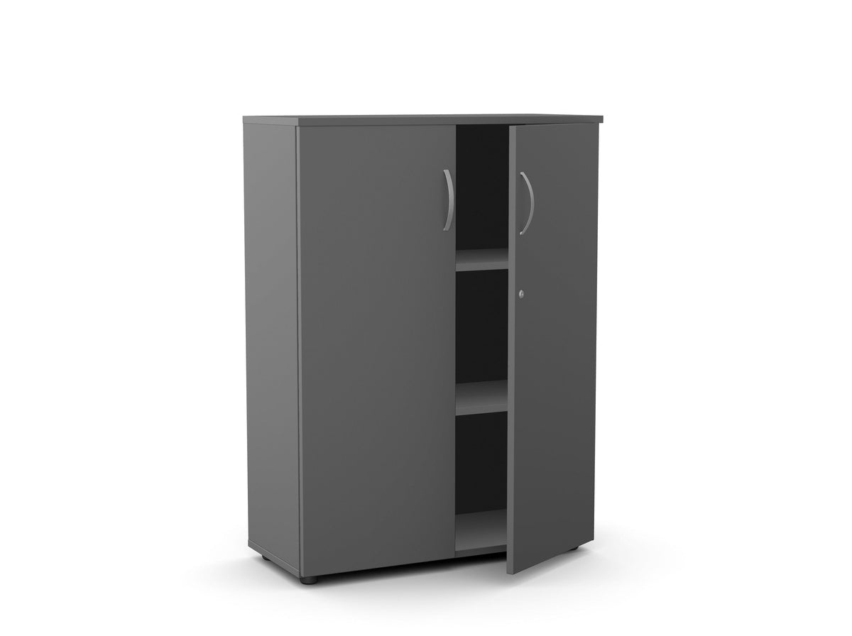 Biuro spinta Flexx, 1190 x 800 x 355 mm – Grafito / Plastikinės kojelės