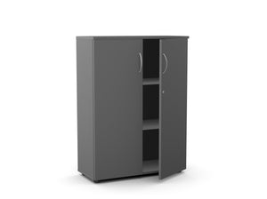 Biuro spinta Flexx, 1190 x 800 x 355 mm – Grafito / Plastikinės kojelės
