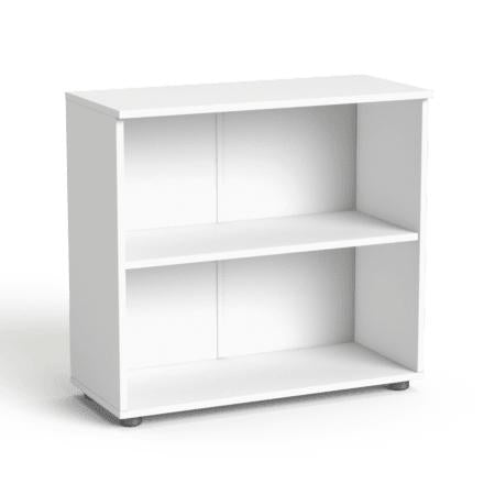 Biuro spinta Flexx, su 2 lentynomis, 742 x 800 x 355 mm – balta