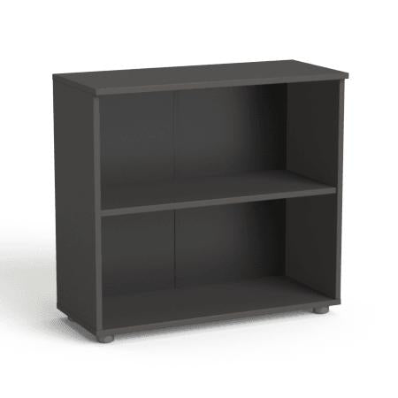 Biuro spinta Flexx, su 2 lentynomis, 742 x 800 x 355 mm – grafito spalvos