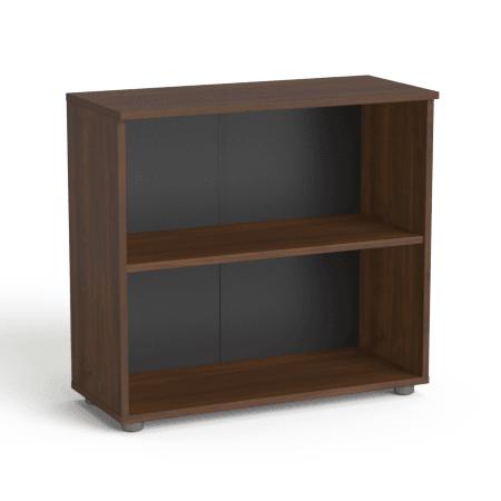 Biuro spinta Flexx, su 2 lentynomis, 742 x 800 x 355 mm – riešutmedžio