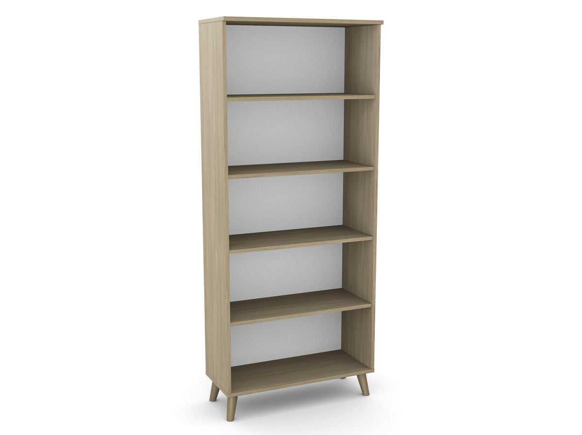 Biuro spinta Flexx su 5 atviromis lentynomis, 1800 x 800 x 355 mm