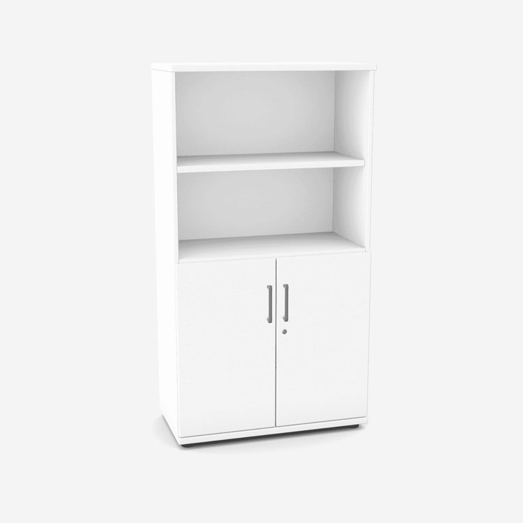 Biroja skapis NUWO, 4 plaukti, ar durvīm, 1500x800x420 mm, konfigurējams - Ergostock.lv