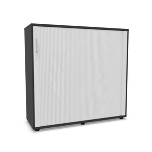 Biuro spinta NUWO su žaliuzinėmis durimis, 3 lentynos, 1140x1200x420 mm, konfigūruojama