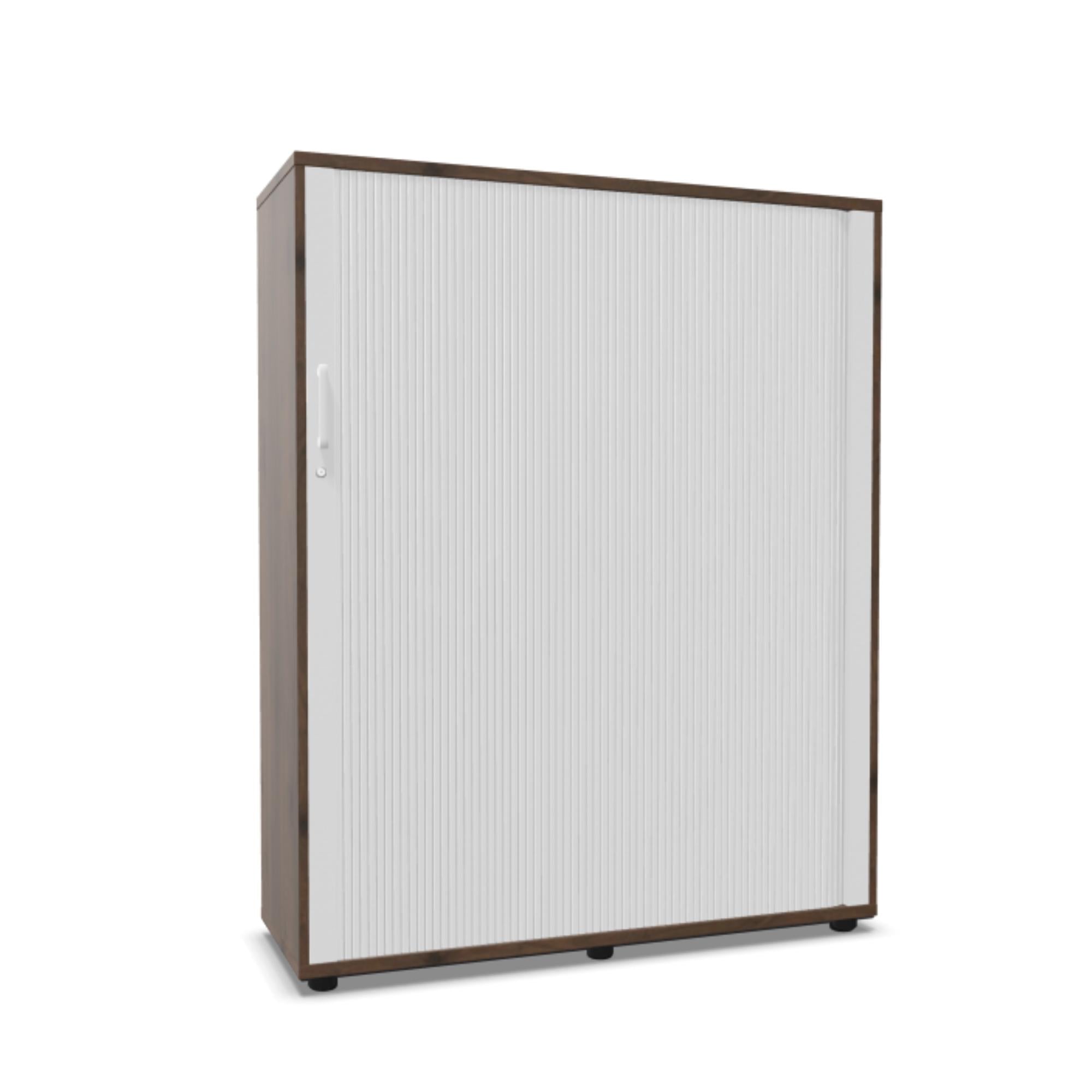 Biuro spinta NUWO su žaliuzinėmis durimis, 4 lentynos, 1500x1200x420 mm, konfigūruojama
