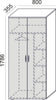 Biuro spintų komplektas Flexx White, trys spintos, bendras plotis 200 cm, baltas