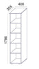 Biuro spintų komplektas Flexx White, trys spintos, bendras plotis 200 cm, baltas