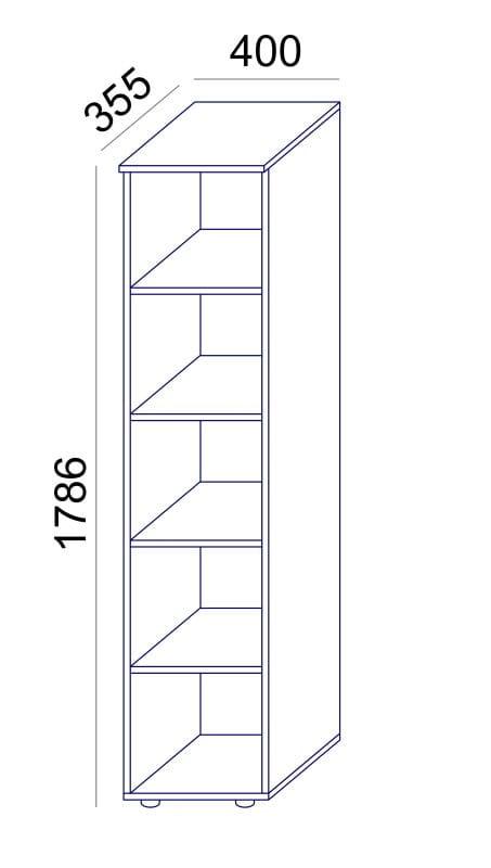 Biuro spintų komplektas Flexx White, trys spintos, bendras plotis 200 cm, baltas