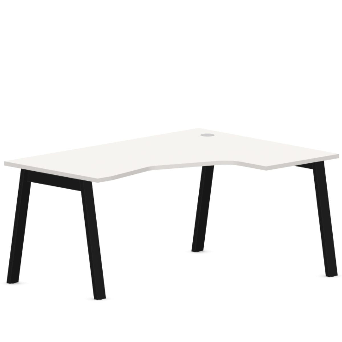 Kampinis biuro stalas MODERN A, 160 x 120 cm, konfigūruojamas