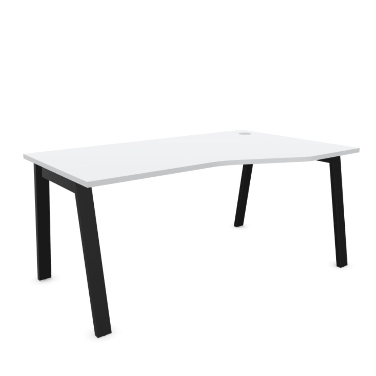 Kampinis biuro stalas MODERN A, 160 x 80/100 cm, konfigūruojamas