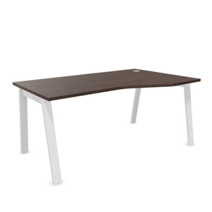 Kampinis biuro stalas MODERN A, 160 x 80/100 cm, konfigūruojamas