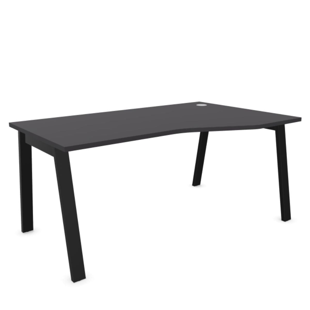 Kampinis biuro stalas MODERN A, 160 x 80/100 cm, konfigūruojamas