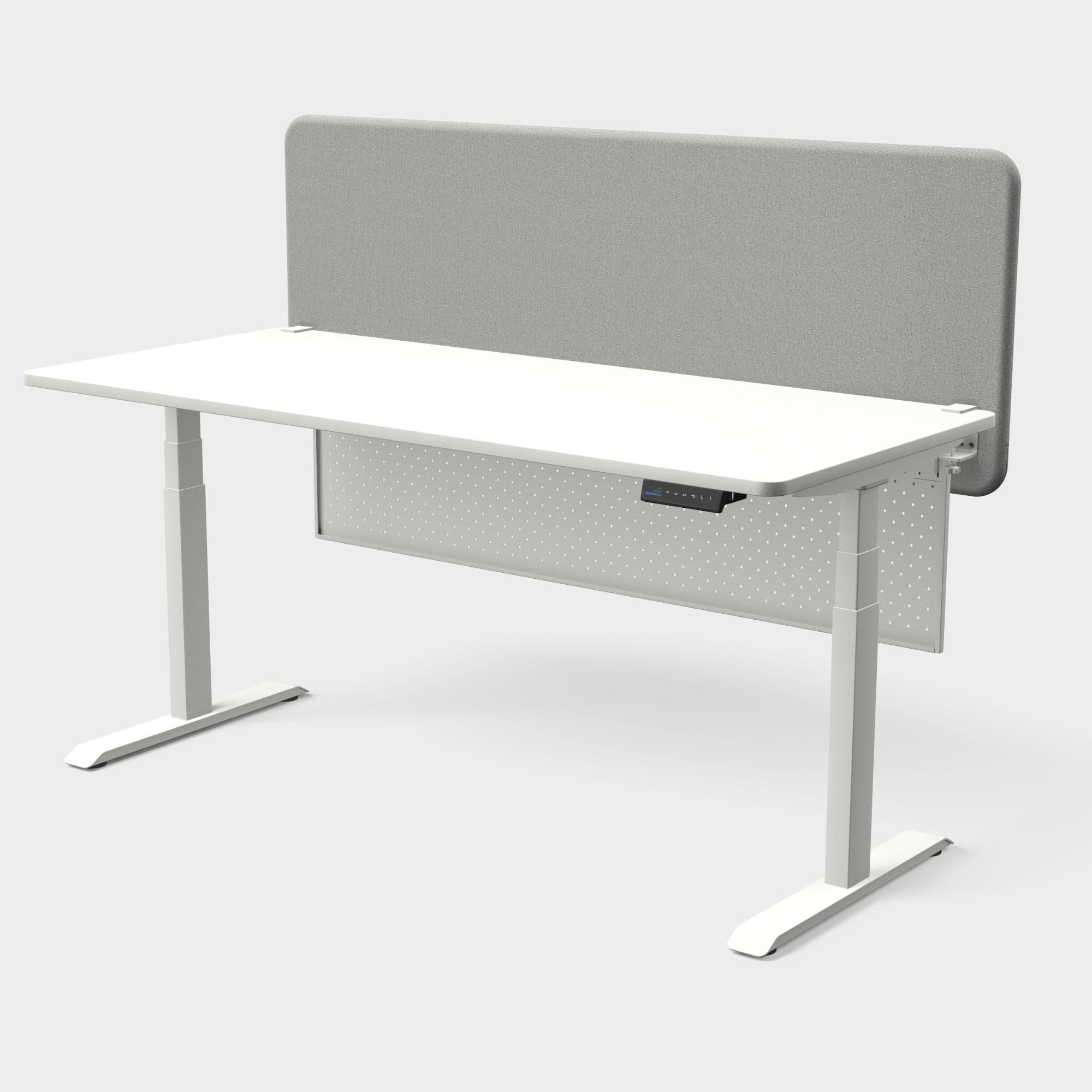 Darbo vietos komplektas PRESTIGE LINE 180 x 80 cm, + TYSTIQ stalo pertvara + dengiamoji plokštė