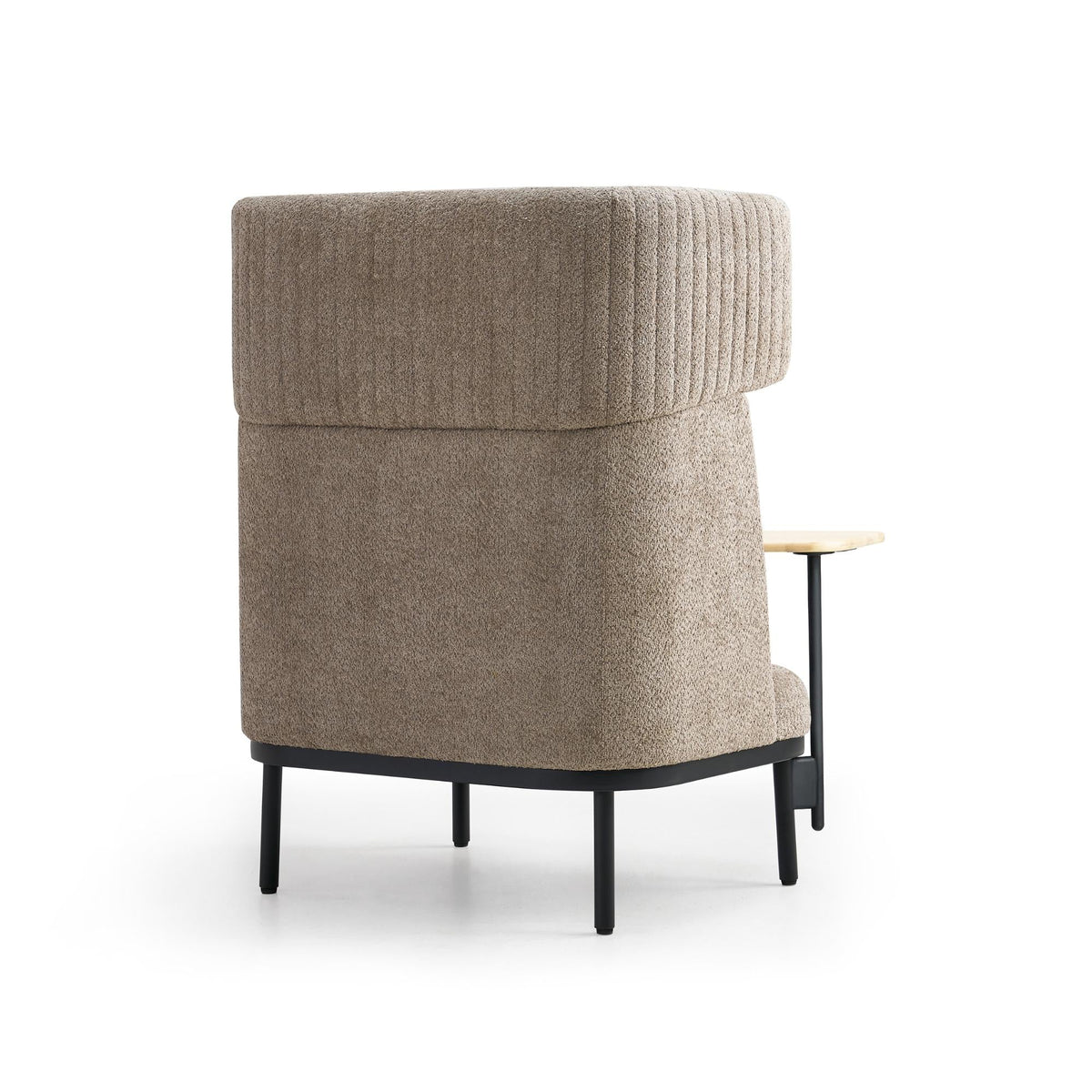 Sofa Caldera Single su staliuku, smėlio spalvos