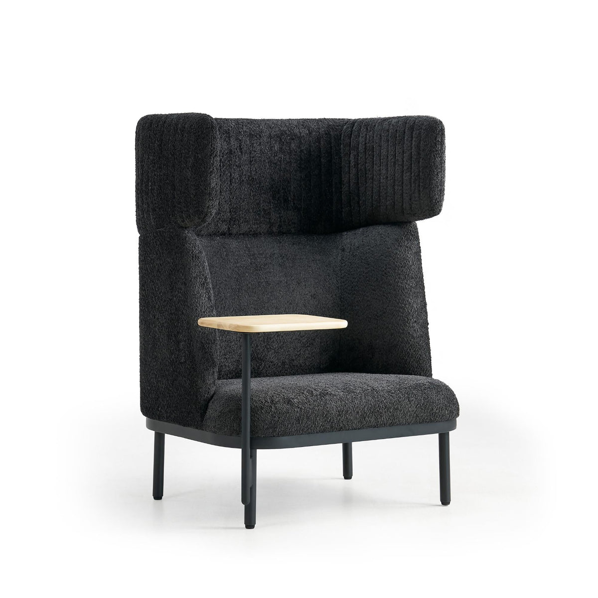 Sofa Caldera Single su staliuku, juoda