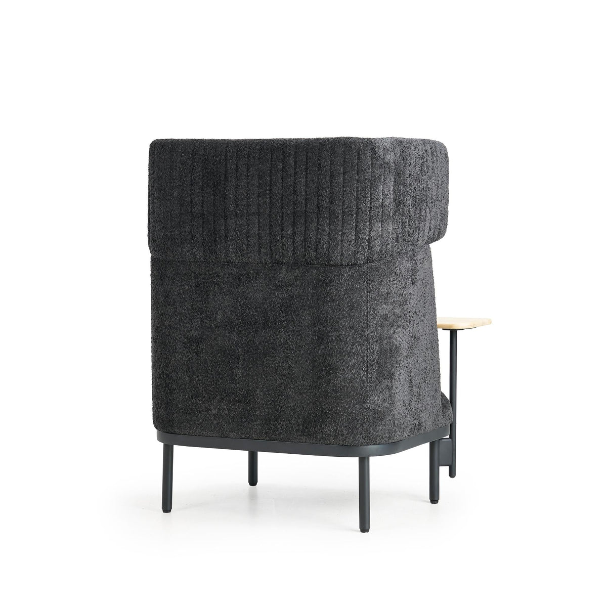 Sofa Caldera Single su staliuku, juoda