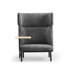 Sofa Caldera Single su staliuku, pilka