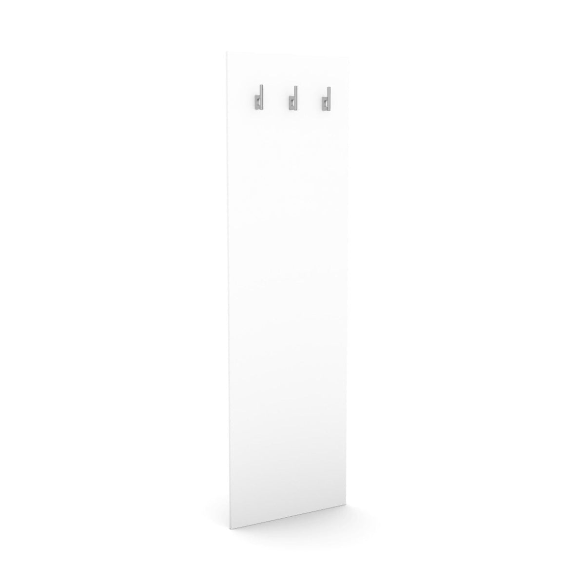 Drabužių kabykla su 3 kabliukais, 150 cm x 45 cm – balta