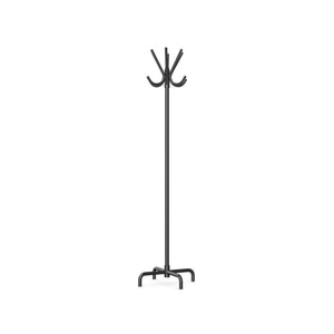 Drabužių kabykla WS-2, aukštis 187 cm – Juoda