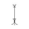 Drabužių kabykla WS-3, su skėčių laikikliu, aukštis 187 cm – juoda