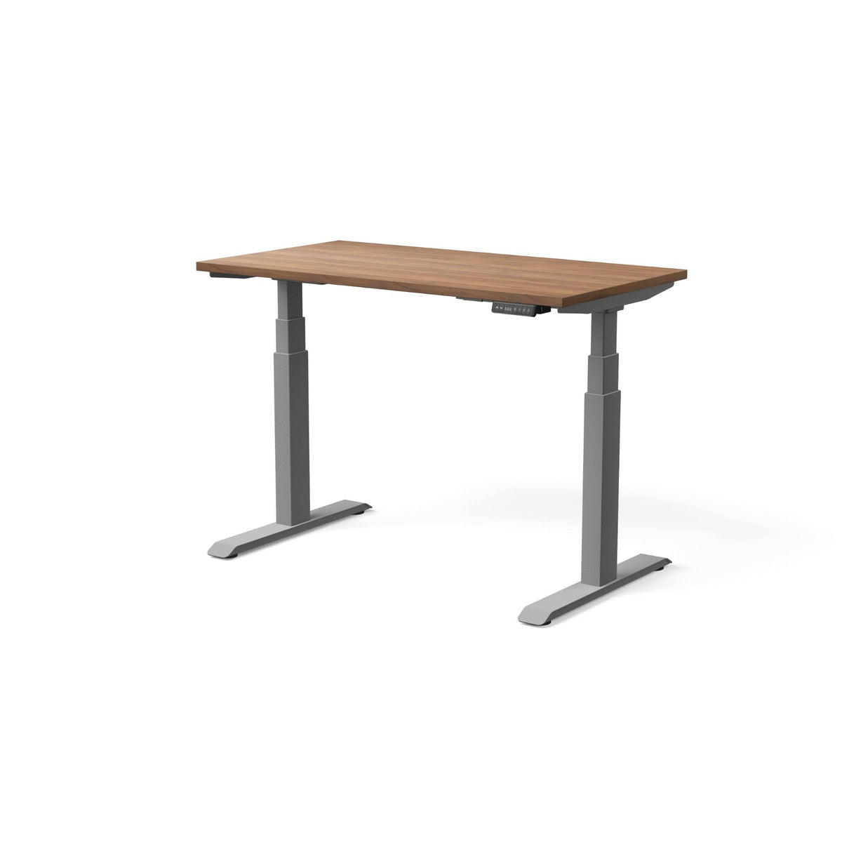 Elektra reguliuojamo aukščio stalas MOVE PRO II – Riešutmedis / Sidabrinė / 120 x 65