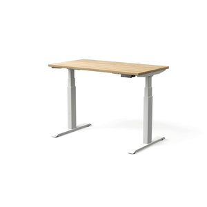 Elektra reguliuojamo aukščio stalas MOVE PRO II – Amerikietiškas ąžuolas / Balta / 120 x 65