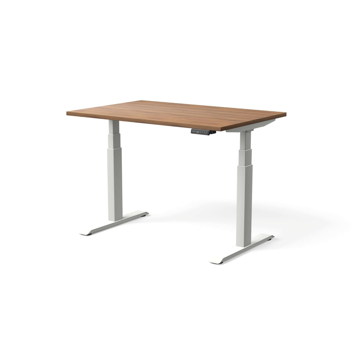Elektra reguliuojamo aukščio stalas MOVE PRO II – Riešutmedis / Balta / 120 x 80