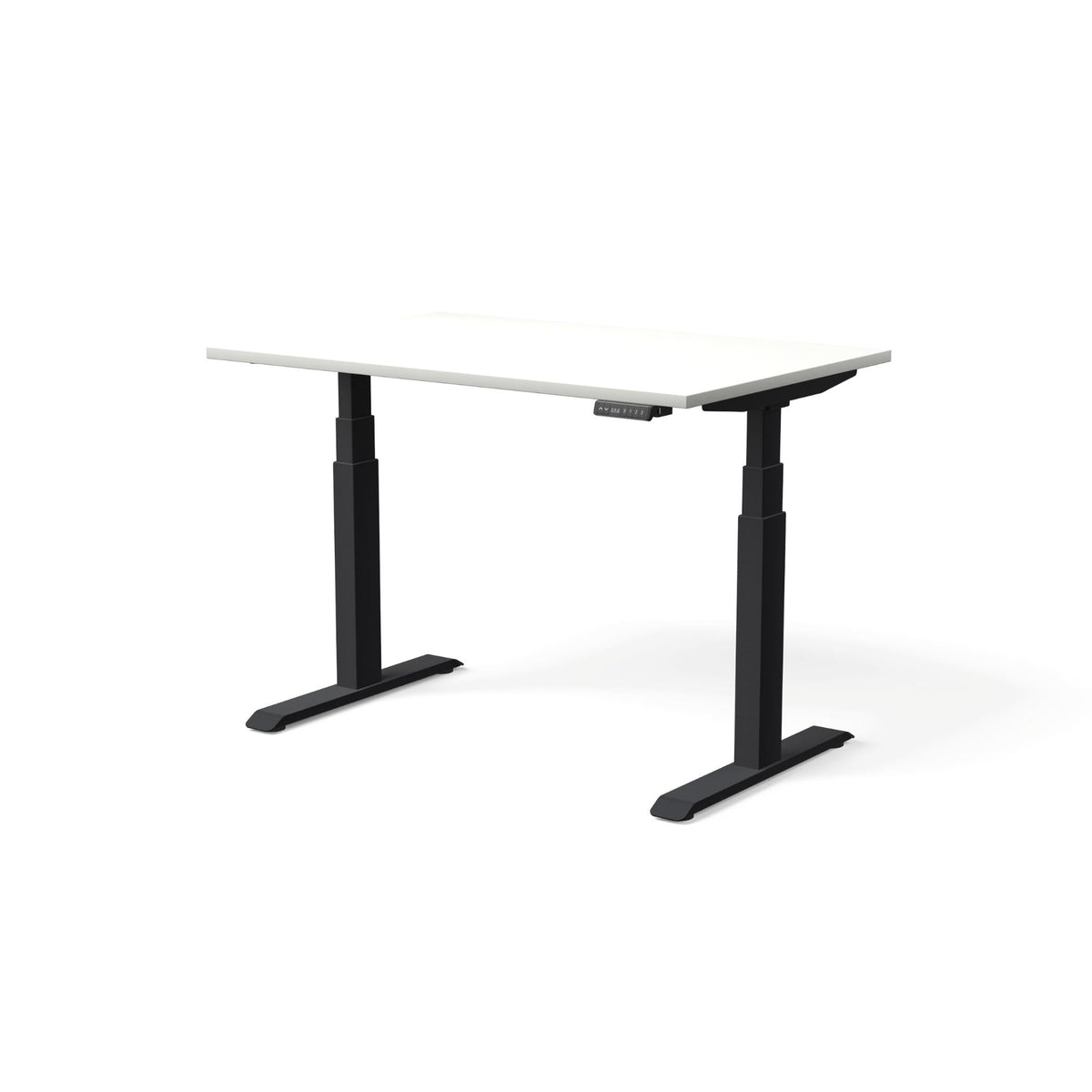 Elektra reguliuojamo aukščio stalas MOVE PRO II – Balta / Juoda / 120 x 80