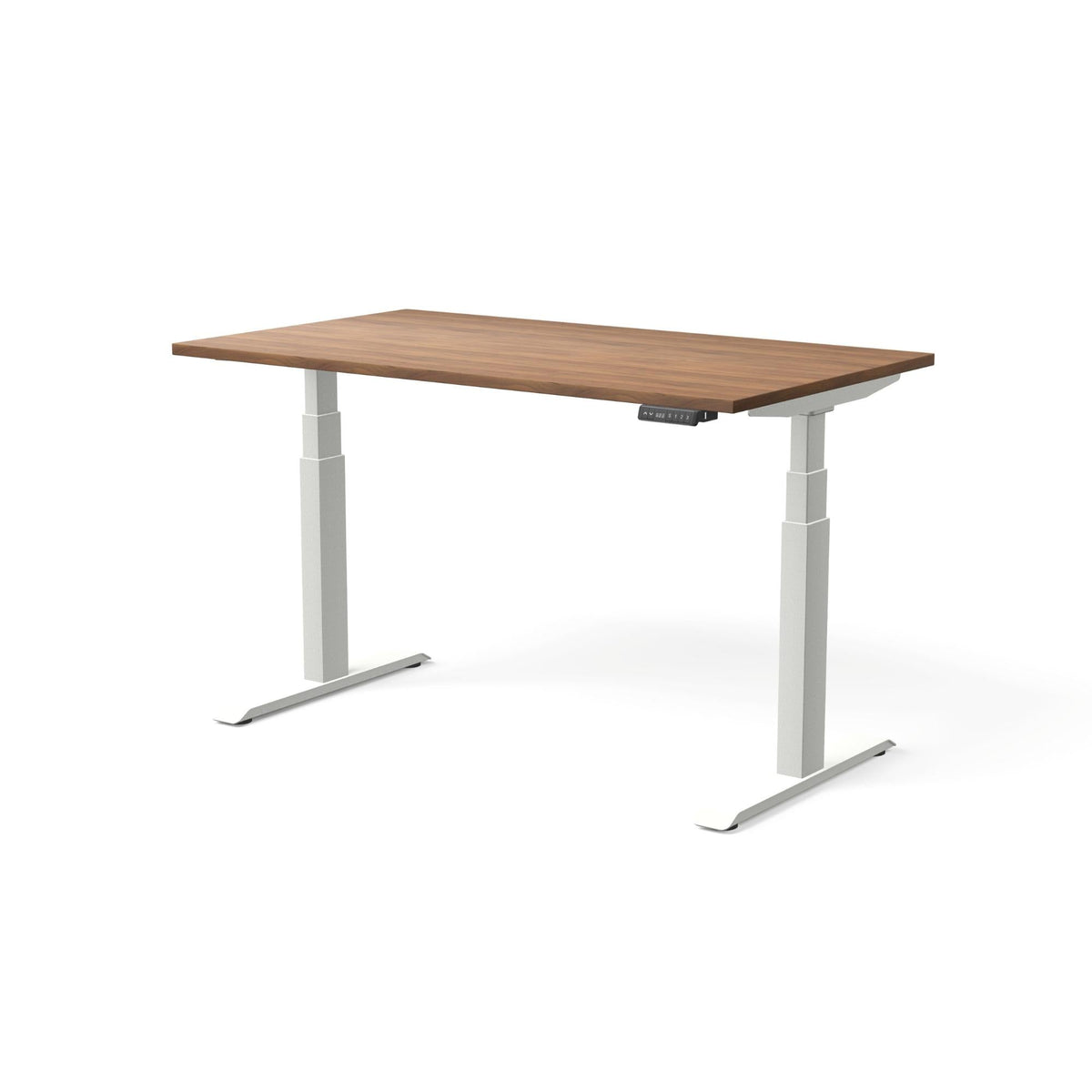 Elektra reguliuojamo aukščio stalas MOVE PRO II – Riešutmedis / Balta / 140 x 80