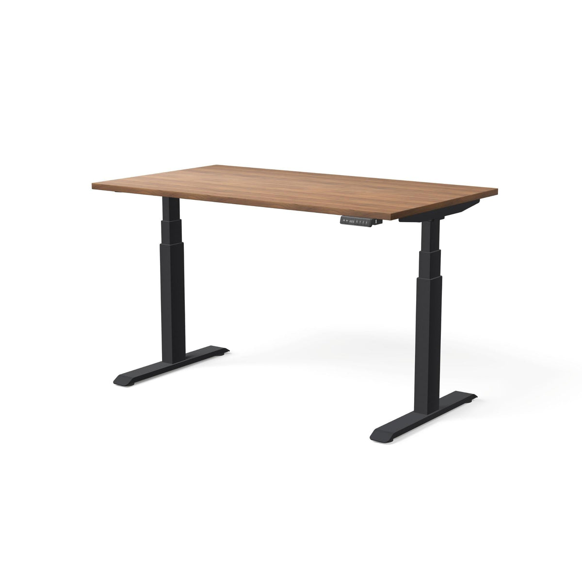 Elektra reguliuojamo aukščio stalas MOVE PRO II – Riešutmedis / Juoda / 140 x 80