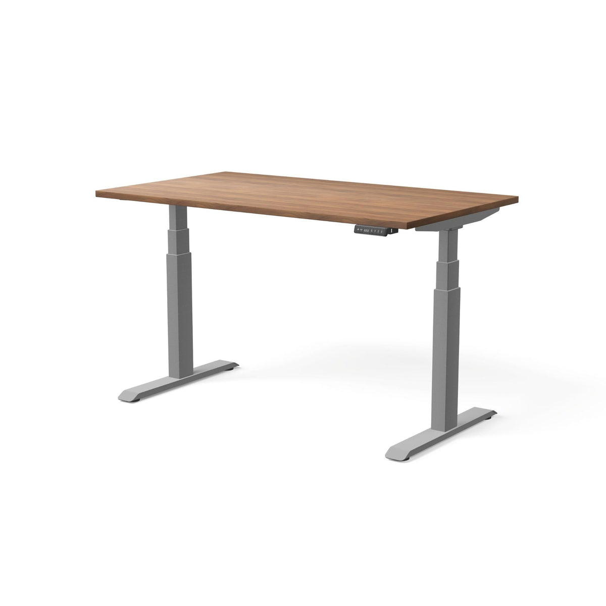 Elektra reguliuojamo aukščio stalas MOVE PRO II – Riešutmedis / Sidabrinė / 140 x 80