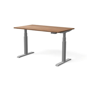 Elektra reguliuojamo aukščio stalas MOVE PRO II – Riešutmedis / Sidabrinė / 140 x 80