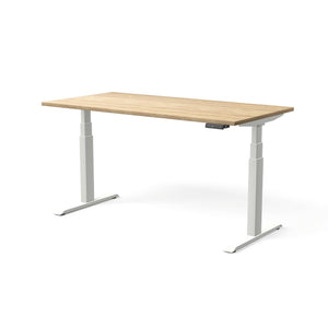 Elektra reguliuojamo aukščio stalas MOVE PRO II – Amerikietiškas ąžuolas / Balta / 160 x 80