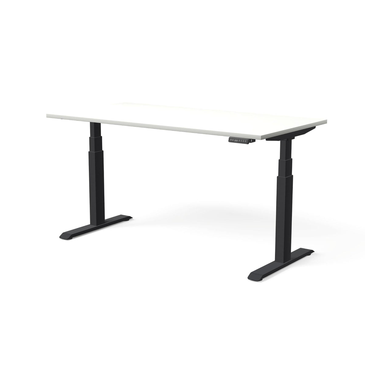 Elektra reguliuojamo aukščio stalas MOVE PRO II – Balta / Juoda / 160 x 80