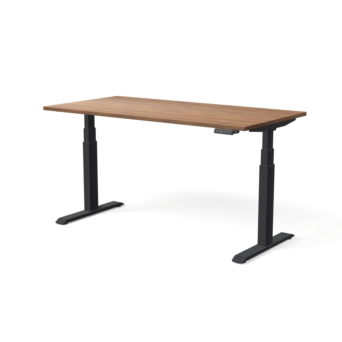 Elektra reguliuojamo aukščio stalas MOVE PRO II – Riešutmedis / Juoda / 160 x 80