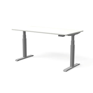 Elektra reguliuojamo aukščio stalas MOVE PRO II – Balta / Sidabrinė / 160 x 80