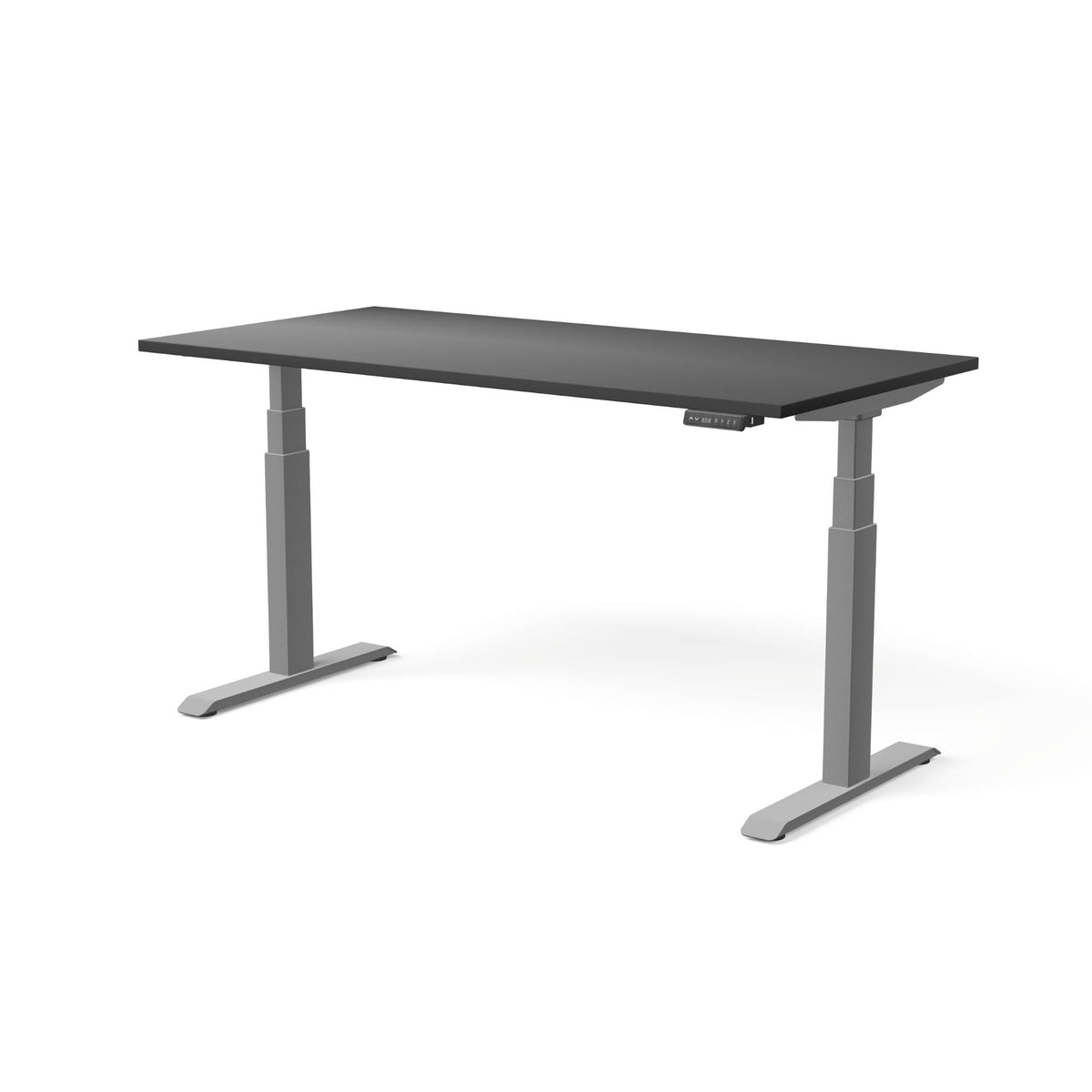 Elektra reguliuojamo aukščio stalas MOVE PRO II – Juoda / Sidabrinė / 160 x 80
