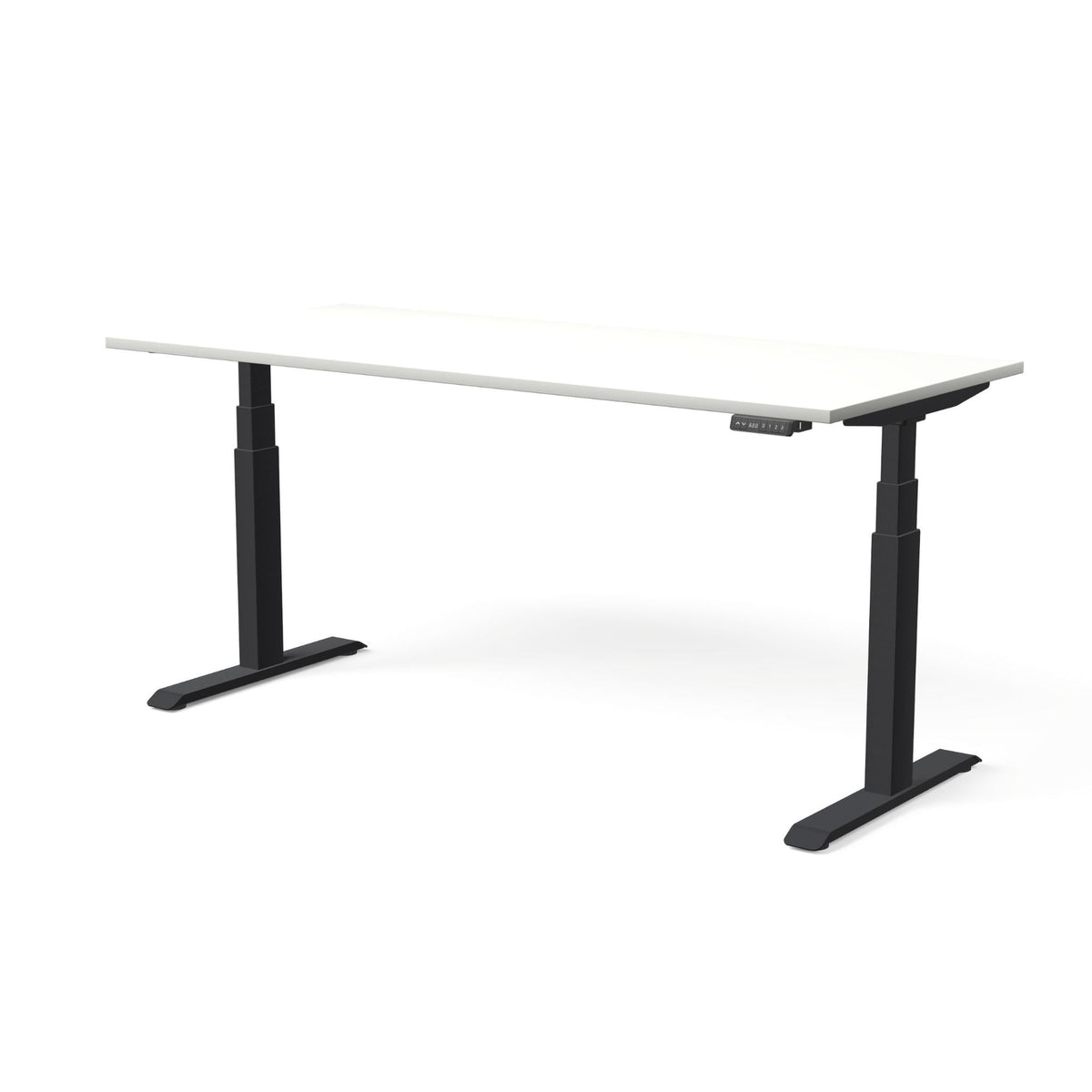 Elektra reguliuojamo aukščio stalas MOVE PRO II – Balta / Juoda / 180 x 80