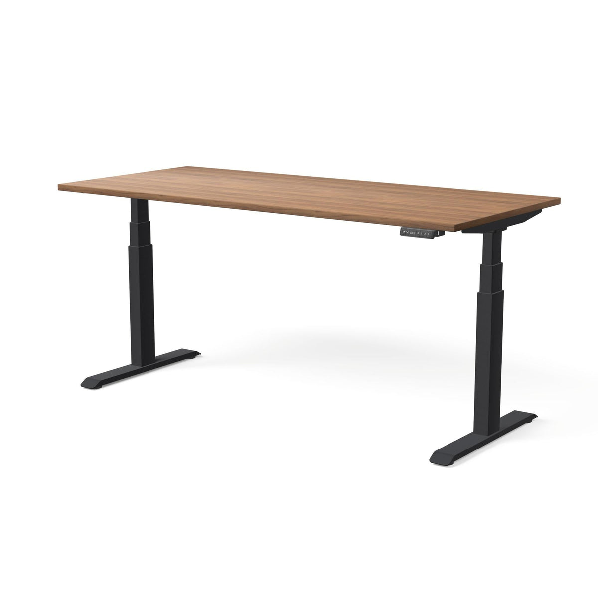 Elektra reguliuojamo aukščio stalas MOVE PRO II – Riešutmedis / Juoda / 180 x 80