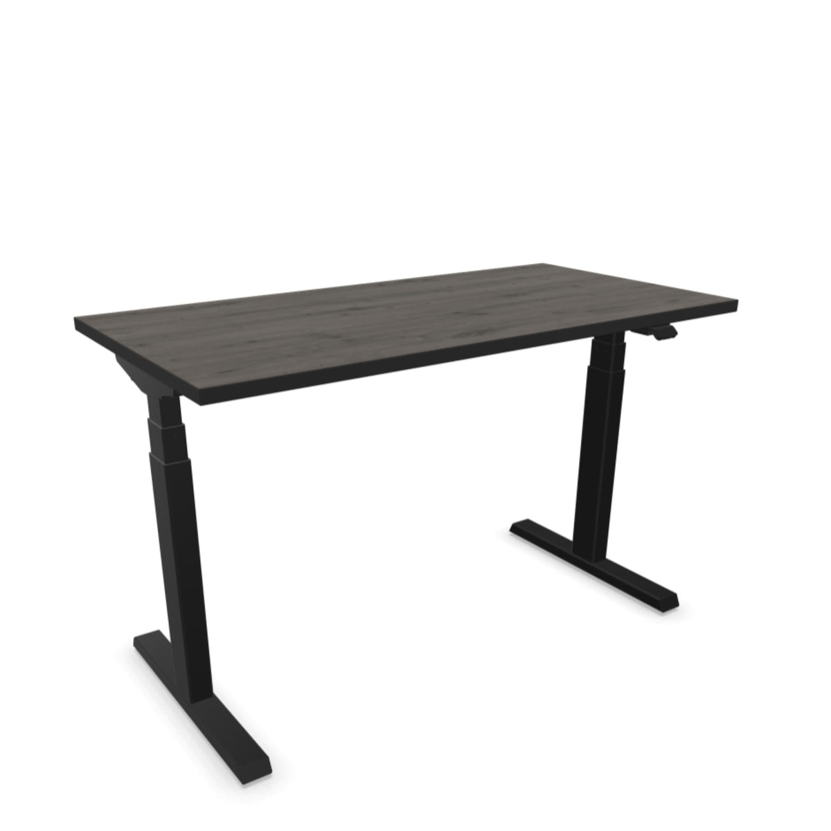 Elektra reguliuojamo aukščio stalas NUWO DESIGN 1 – 120 x 60 / Tamsus ąžuolas