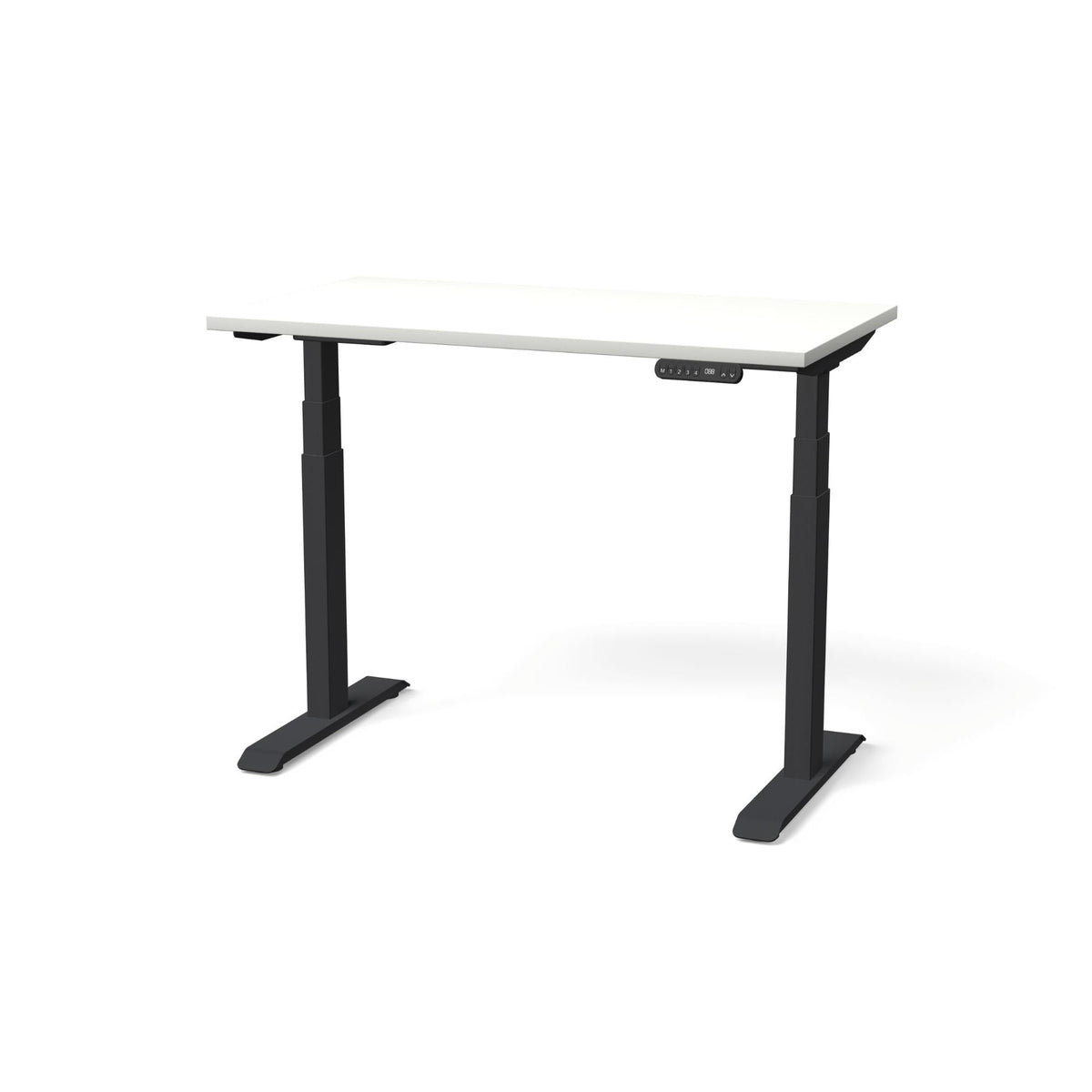 Elektra reguliuojamo aukščio stalas NUWO GEN2 – Balta / Juoda / 110 x 60