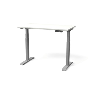 Elektra reguliuojamo aukščio stalas NUWO GEN2 – Balta / Sidabro / 110 x 60