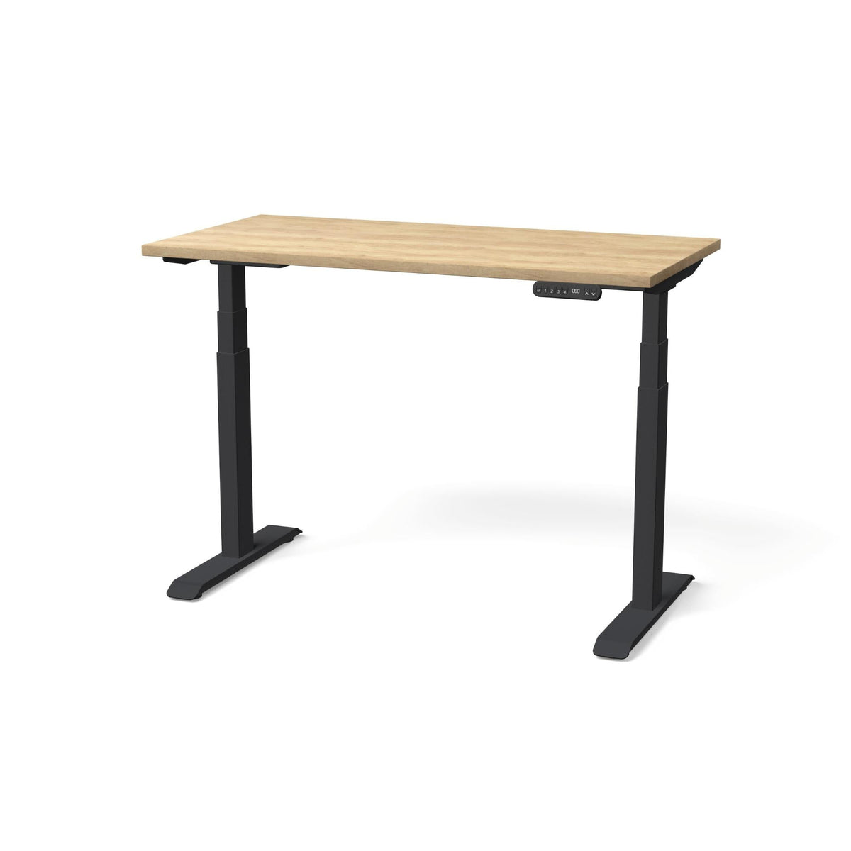 Elektra reguliuojamo aukščio stalas NUWO GEN2 – Amerikietiško ąžuolo / Juoda / 120 x 60