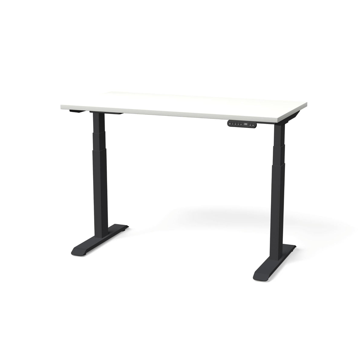 Elektra reguliuojamo aukščio stalas NUWO GEN2 – Balta / Juoda / 120 x 60