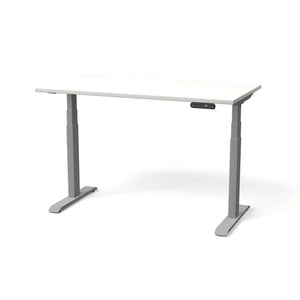 Elektra reguliuojamo aukščio stalas NUWO GEN2 – Balta / Sidabro / 130 x 70