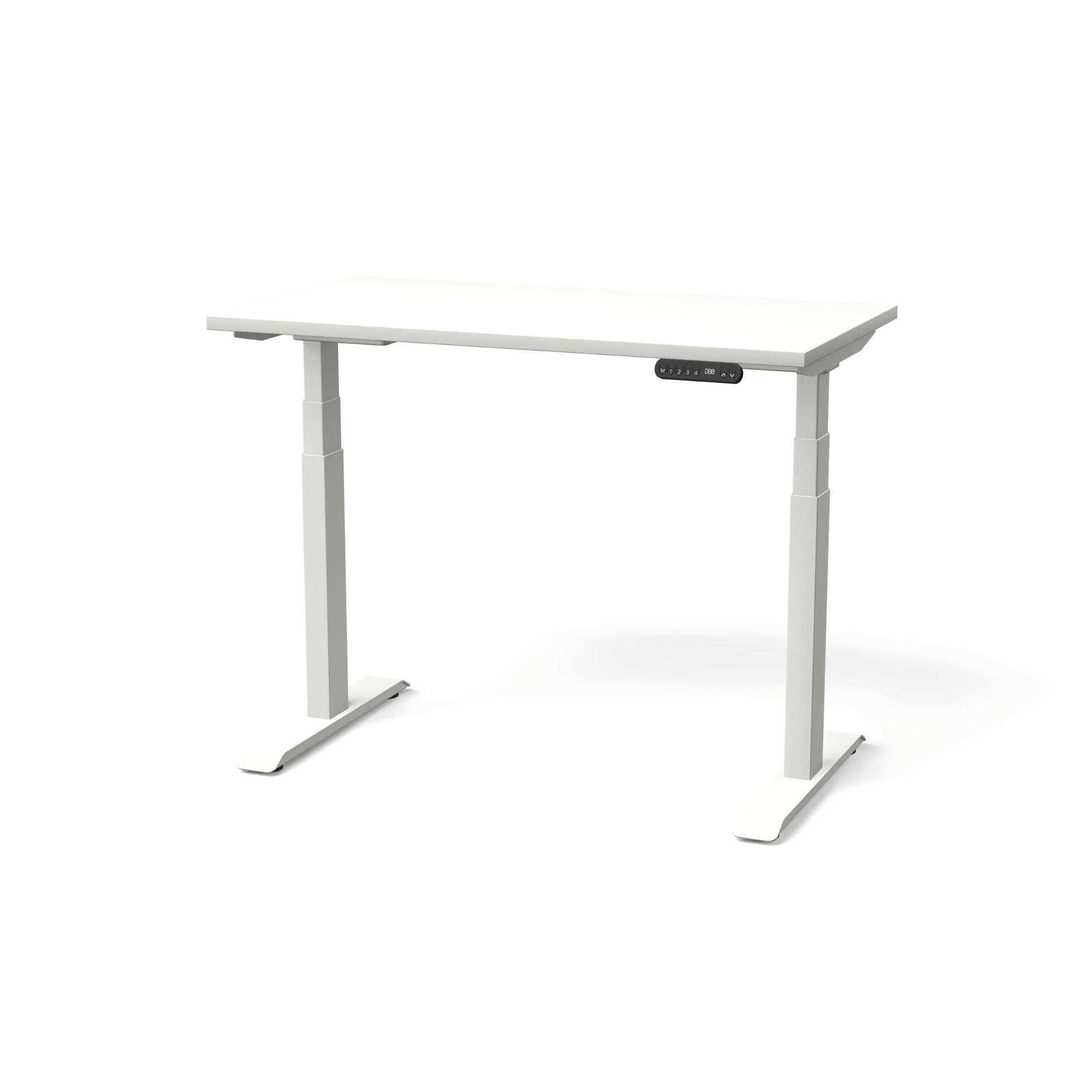 Elektra reguliuojamo aukščio stalas NUWO GEN2 – Balta / Balta / 110 x 60